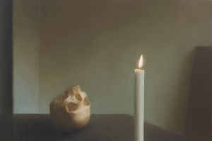 Gerhard Richter, Schädel mit Kerze, 1986