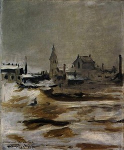 Manet, the effect of snow
