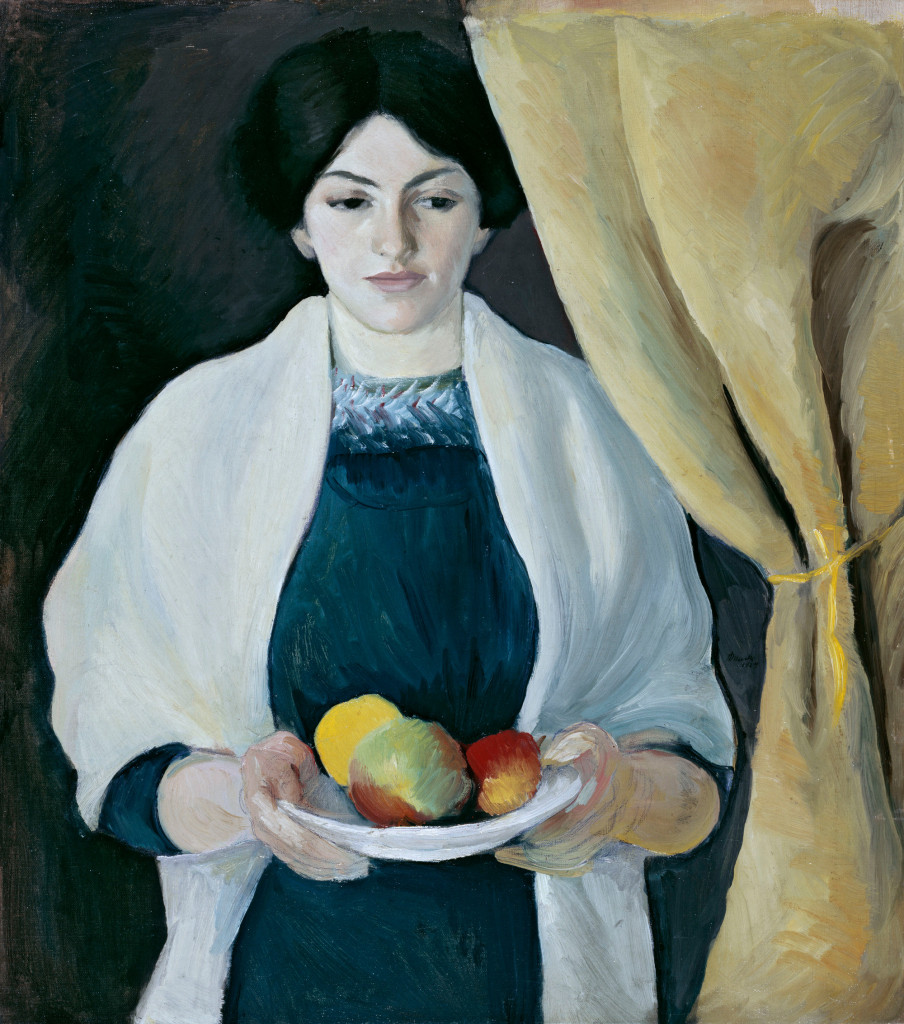 August Macke, Portrait mit Äpfeln