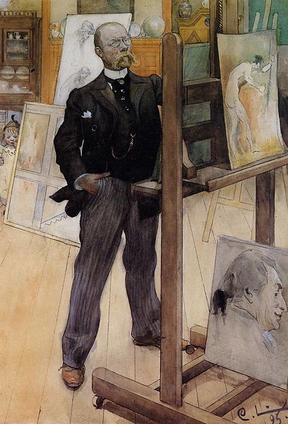 Carl Larsson, Self portait, 1895 